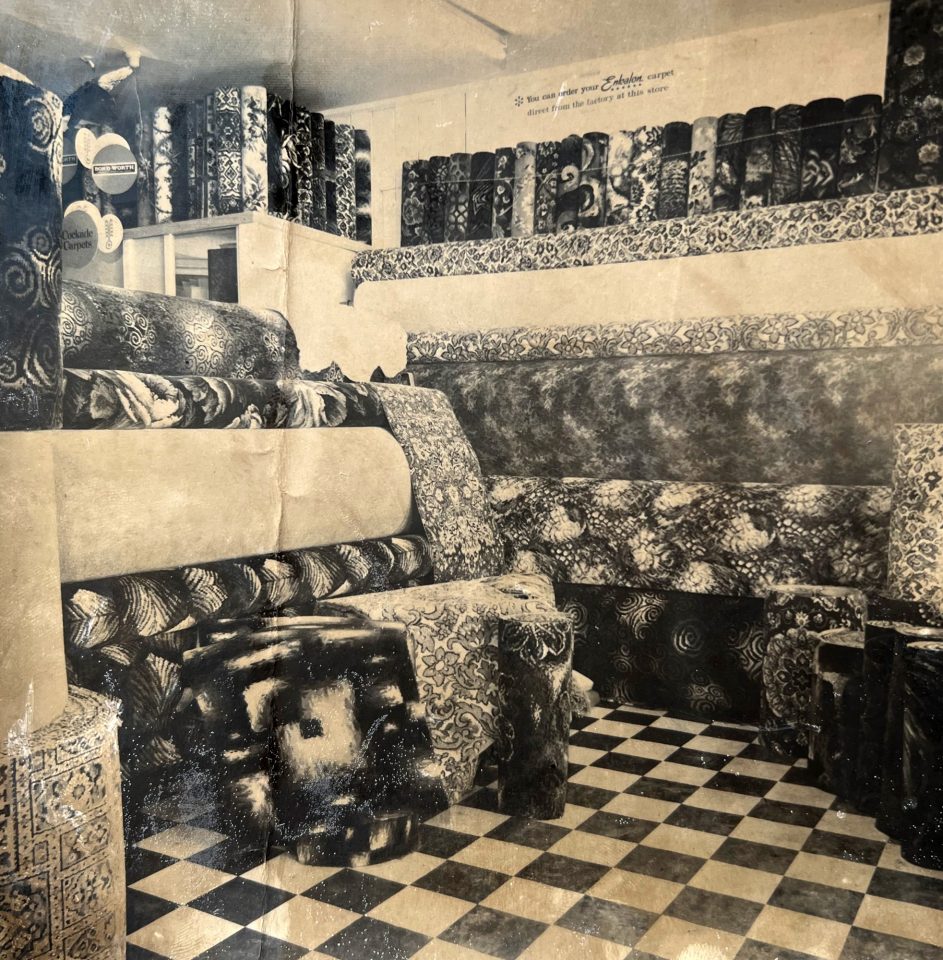 Inside Castle Street Showroom 1970s